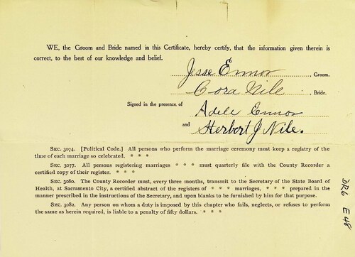 Click to see DR 6 E-48 of Marriage Certificates (DR 6 E)