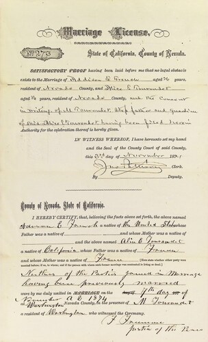 Click to see DR 6 F-10 of Marriage Certificates (DR 6 F)