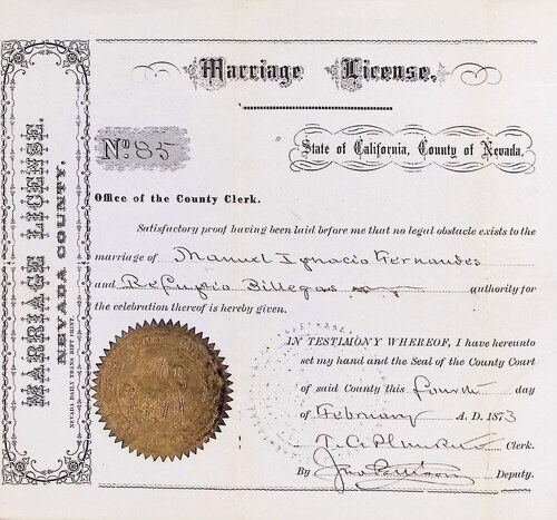 Click to see DR 6 F-11 of Marriage Certificates (DR 6 F)