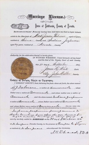 Click to see DR 6 F-13 of Marriage Certificates (DR 6 F)