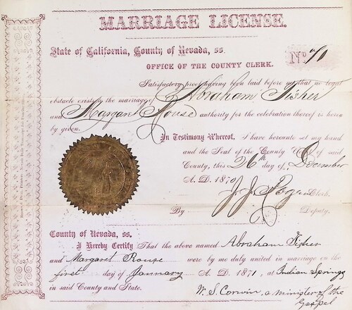Click to see DR 6 F-16 of Marriage Certificates (DR 6 F)