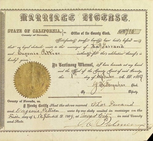 Click to see DR 6 F-17 of Marriage Certificates (DR 6 F)