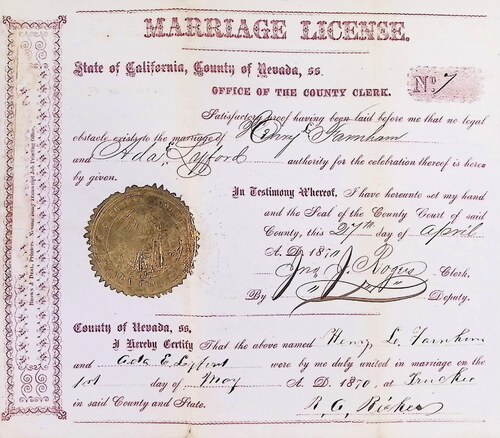 Click to see DR 6 F-18 of Marriage Certificates (DR 6 F)