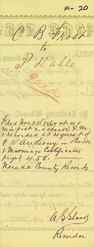 Click to see DR 6 F-20 of Marriage Certificates (DR 6 F)