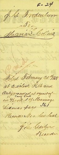 Click to see DR 6 F-24 of Marriage Certificates (DR 6 F)