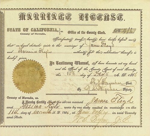 Click to see DR 6 F-26 of Marriage Certificates (DR 6 F)