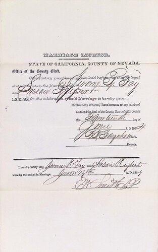 Click to see DR 6 F-31 of Marriage Certificates (DR 6 F)