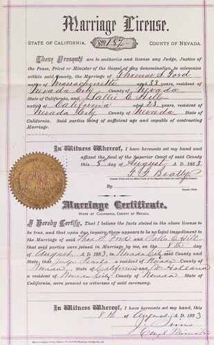 Click to see DR 6 F-33 of Marriage Certificates (DR 6 F)