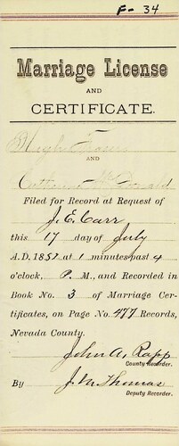 Click to see DR 6 F-34 of Marriage Certificates (DR 6 F)
