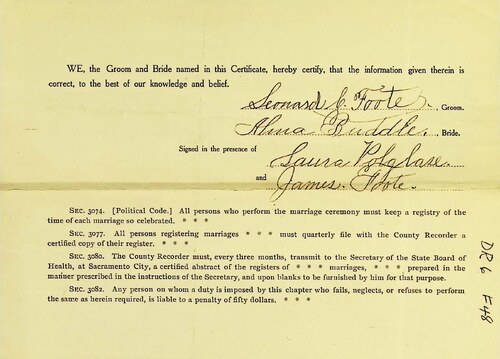 Click to see DR 6 F-48 of Marriage Certificates (DR 6 F)