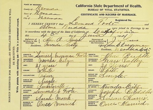 Click to see DR 6 F-48 of Marriage Certificates (DR 6 F)