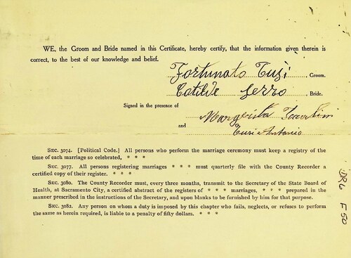 Click to see DR 6 F-50 of Marriage Certificates (DR 6 F)