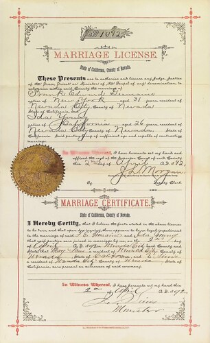 Click to see DR 6 G-5 of Marriage Certificates (DR 6 G)