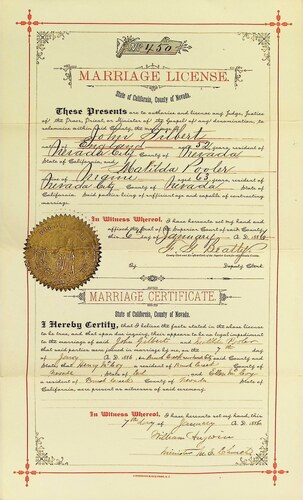 Click to see DR 6 G-8 of Marriage Certificates (DR 6 G)