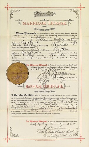 Click to see DR 6 G-14 of Marriage Certificates (DR 6 G)