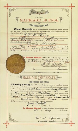 Click to see DR 6 G-17 of Marriage Certificates (DR 6 G)