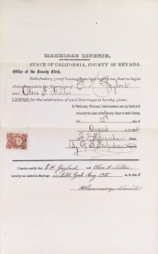 Click to see DR 6 G-19 of Marriage Certificates (DR 6 G)
