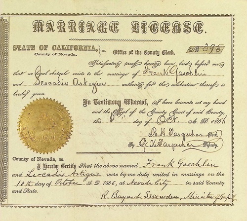 Click to see DR 6 G-24 of Marriage Certificates (DR 6 G)