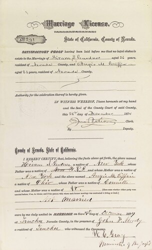 Click to see DR 6 G-40 of Marriage Certificates (DR 6 G)