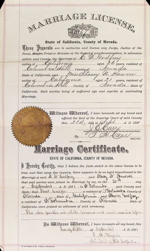 Click to see DR 6 G-56 of Marriage Certificates (DR 6 G)