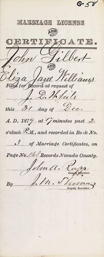 Click to see DR 6 G-58 of Marriage Certificates (DR 6 G)