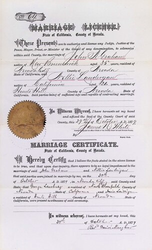 Click to see DR 6 G-59 of Marriage Certificates (DR 6 G)