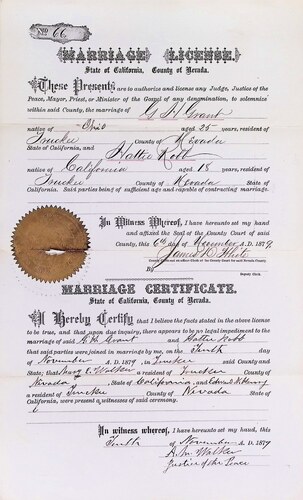 Click to see DR 6 G-64 of Marriage Certificates (DR 6 G)