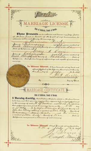 Click to see DR 6 G-73 of Marriage Certificates (DR 6 G)