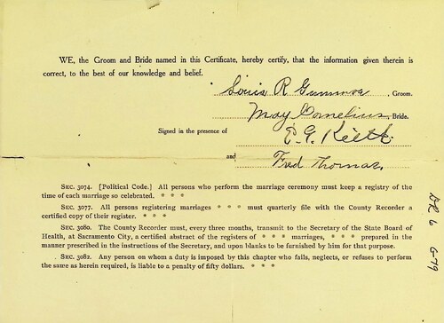 Click to see DR 6 G-79 of Marriage Certificates (DR 6 G)