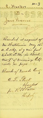 Click to see DR 6 H-3 of Marriage Certificates (DR 6 H)