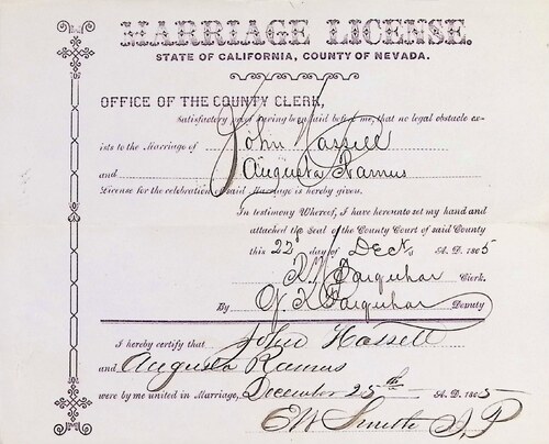Click to see DR 6 H-11 of Marriage Certificates (DR 6 H)
