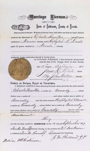 Click to see DR 6 H-25 of Marriage Certificates (DR 6 H)
