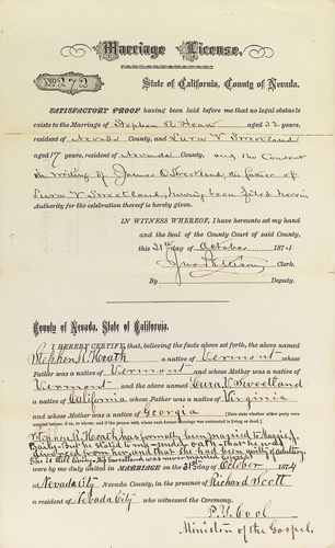Click to see DR 6 H-29 of Marriage Certificates (DR 6 H)