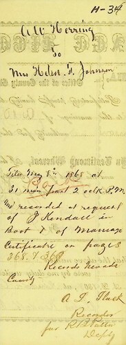 Click to see DR 6 H-34 of Marriage Certificates (DR 6 H)