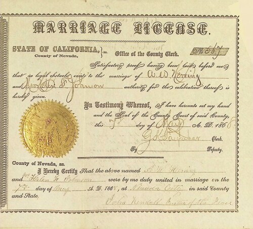 Click to see DR 6 H-34 of Marriage Certificates (DR 6 H)