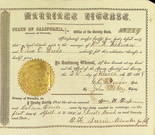 Click to see DR 6 H-37 of Marriage Certificates (DR 6 H)