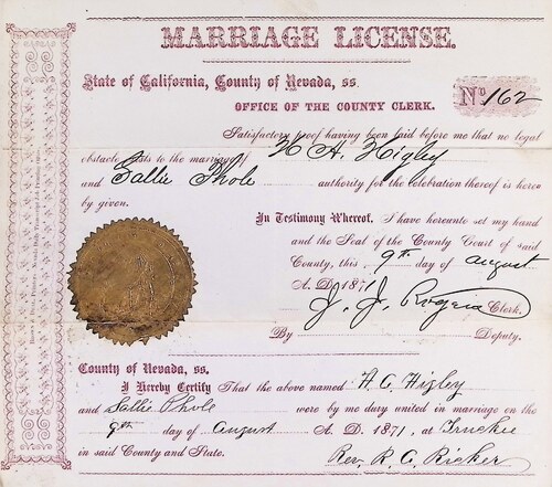 Click to see DR 6 H-39 of Marriage Certificates (DR 6 H)