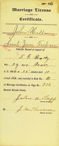 Click to see DR 6 H-40 of Marriage Certificates (DR 6 H)