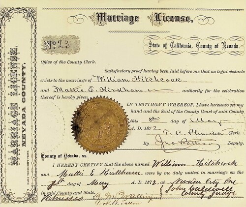 Click to see DR 6 H-44 of Marriage Certificates (DR 6 H)