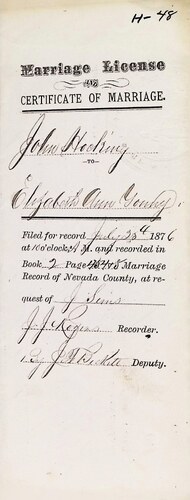 Click to see DR 6 H-48 of Marriage Certificates (DR 6 H)