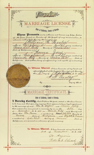 Click to see DR 6 H-64 of Marriage Certificates (DR 6 H)