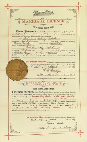 Click to see DR 6 H-69 of Marriage Certificates (DR 6 H)