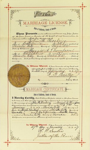 Click to see DR 6 H-70 of Marriage Certificates (DR 6 H)