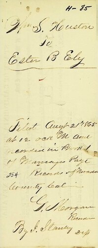 Click to see DR 6 H-85 of Marriage Certificates (DR 6 H)