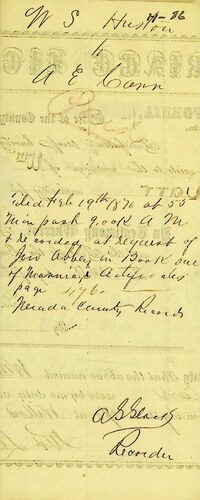 Click to see DR 6 H-86 of Marriage Certificates (DR 6 H)