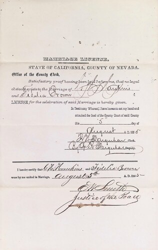 Click to see DR 6 H-91 of Marriage Certificates (DR 6 H)