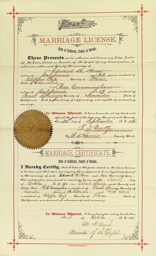 Click to see DR 6 H-94B of Marriage Certificates (DR 6 H)