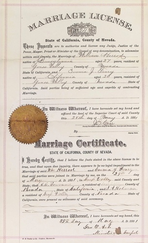 Click to see DR 6 H-114 of Marriage Certificates (DR 6 H)