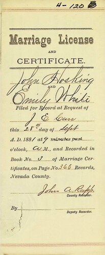 Click to see DR 6 H-120 of Marriage Certificates (DR 6 H)