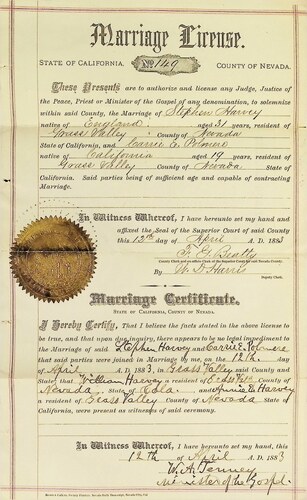 Click to see DR 6 H-128 of Marriage Certificates (DR 6 H)